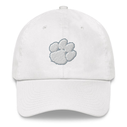 yupoong dad hat (white paw - center)