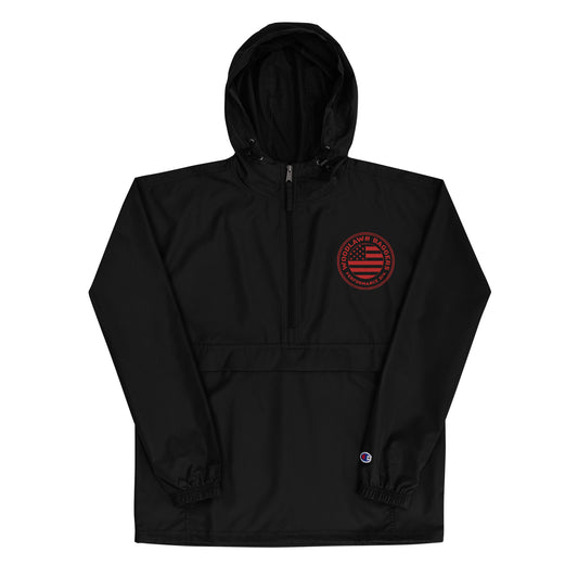 woodlawn baggers • champion packable jacket (red logo)