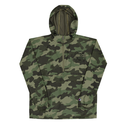 woodlawn baggers • champion packable jacket (black logo)
