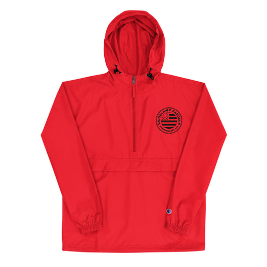 woodlawn baggers • champion packable jacket (black logo)