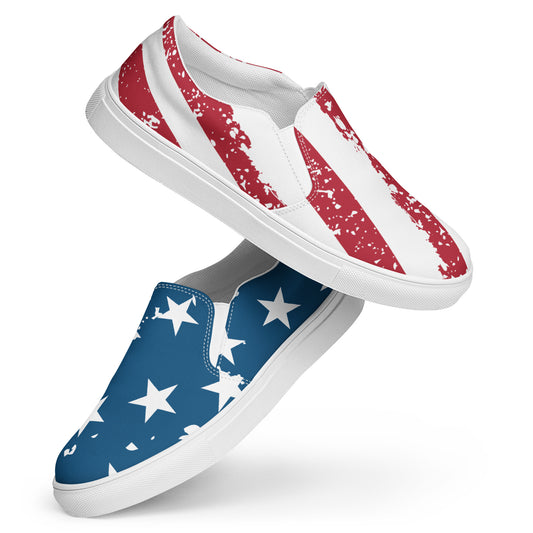 men’s slip-on canvas shoes • old glory edition