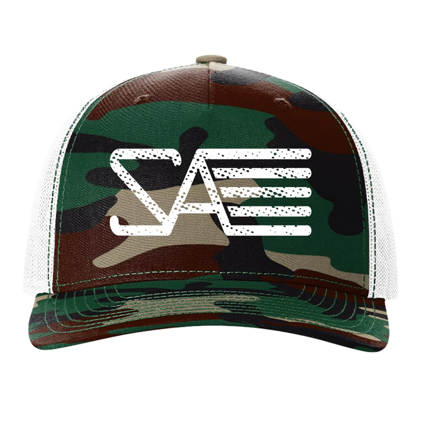 Green Camo/ White - 112PFP - FRONT