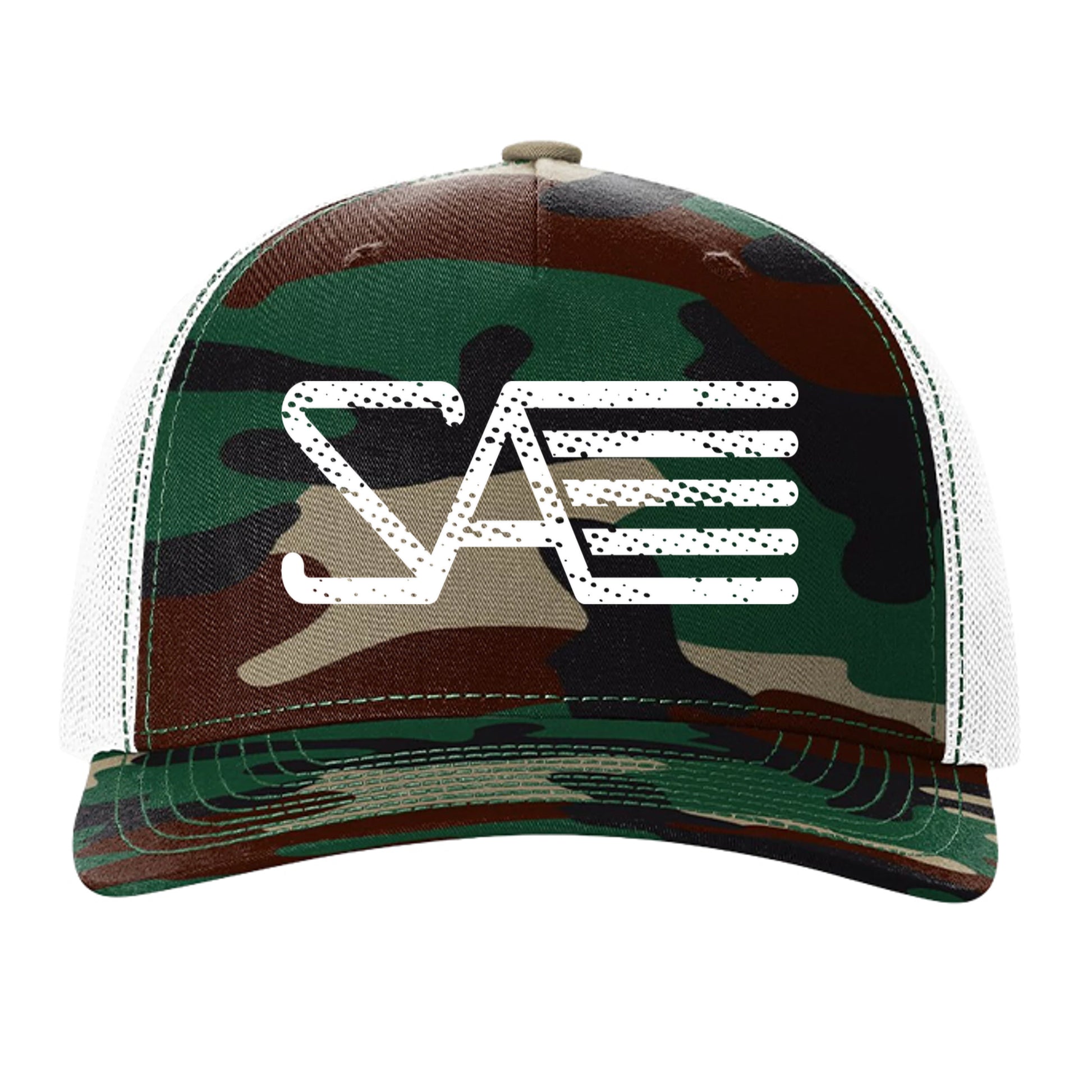 Green Camo/ White - 112PFP - FRONT