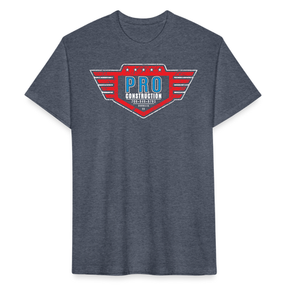 pro construction • model 1 (front only) - heather navy