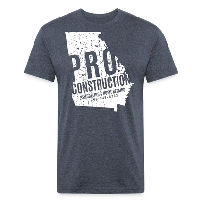 pro construction • model 4 (front only) - heather navy