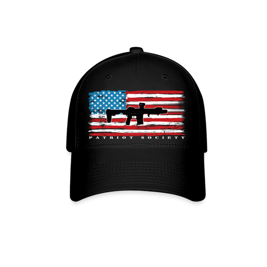 patriot society • AR flag hat (rwb) - black
