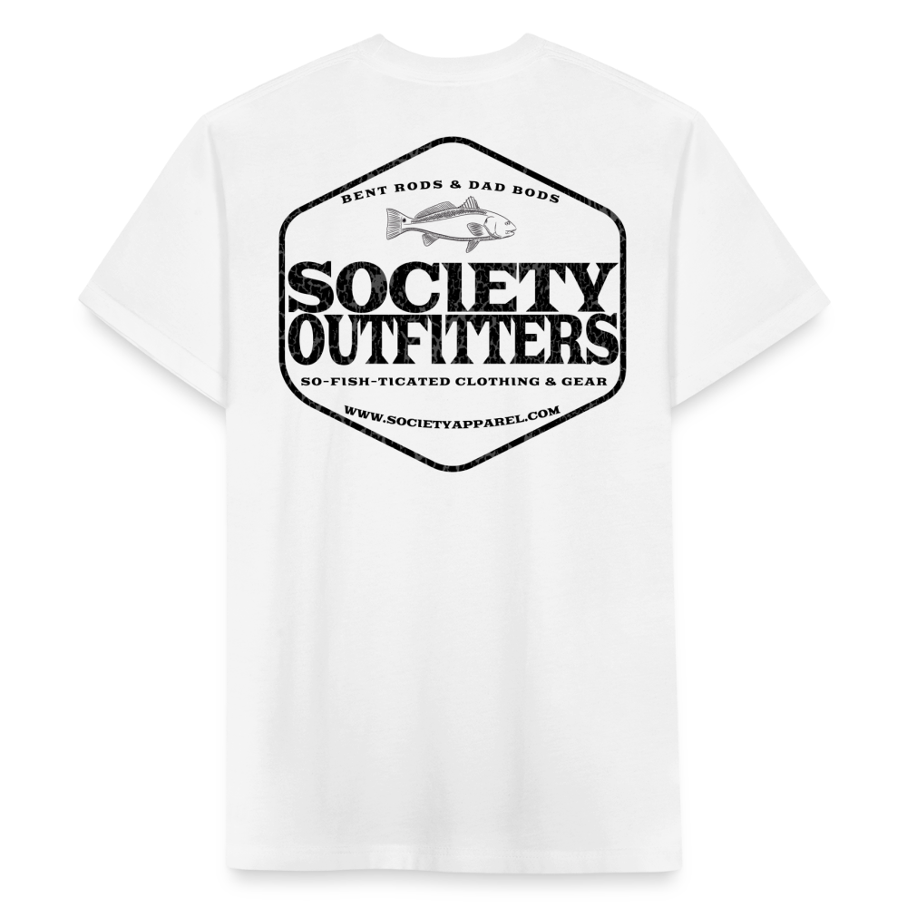 society outfitters • bent rods & dad bods (black) - white