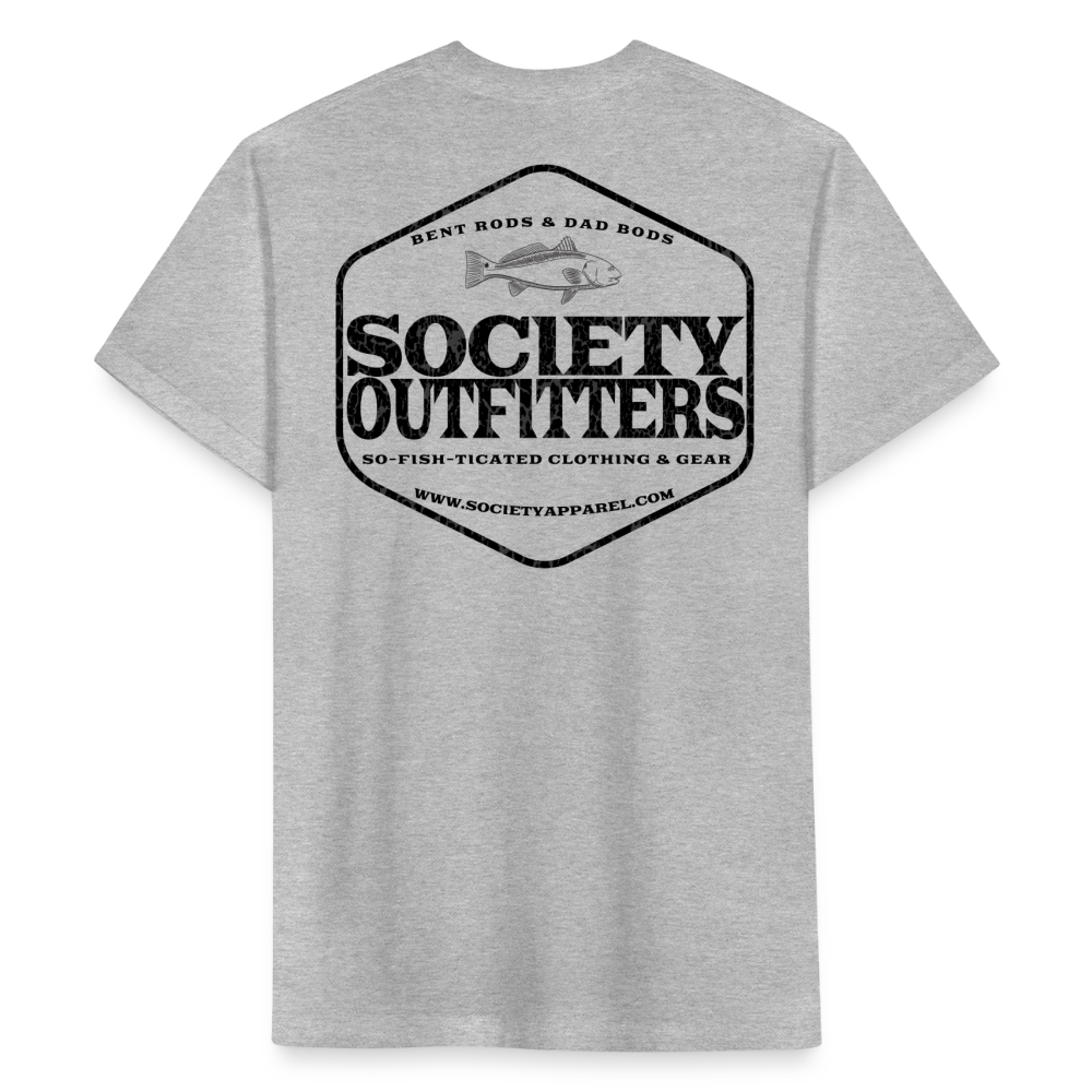 society outfitters • bent rods & dad bods (black) - heather gray
