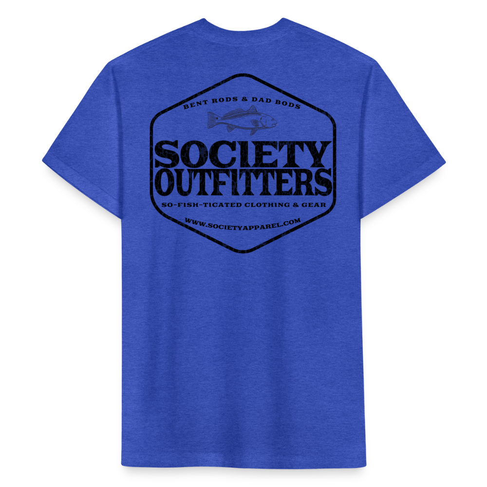 society outfitters • bent rods & dad bods (black) - heather royal