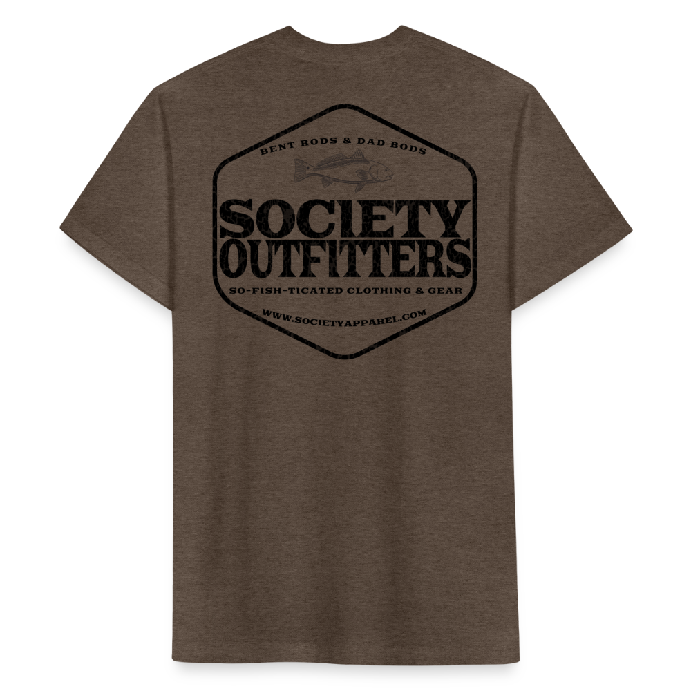 society outfitters • bent rods & dad bods (black) - heather espresso