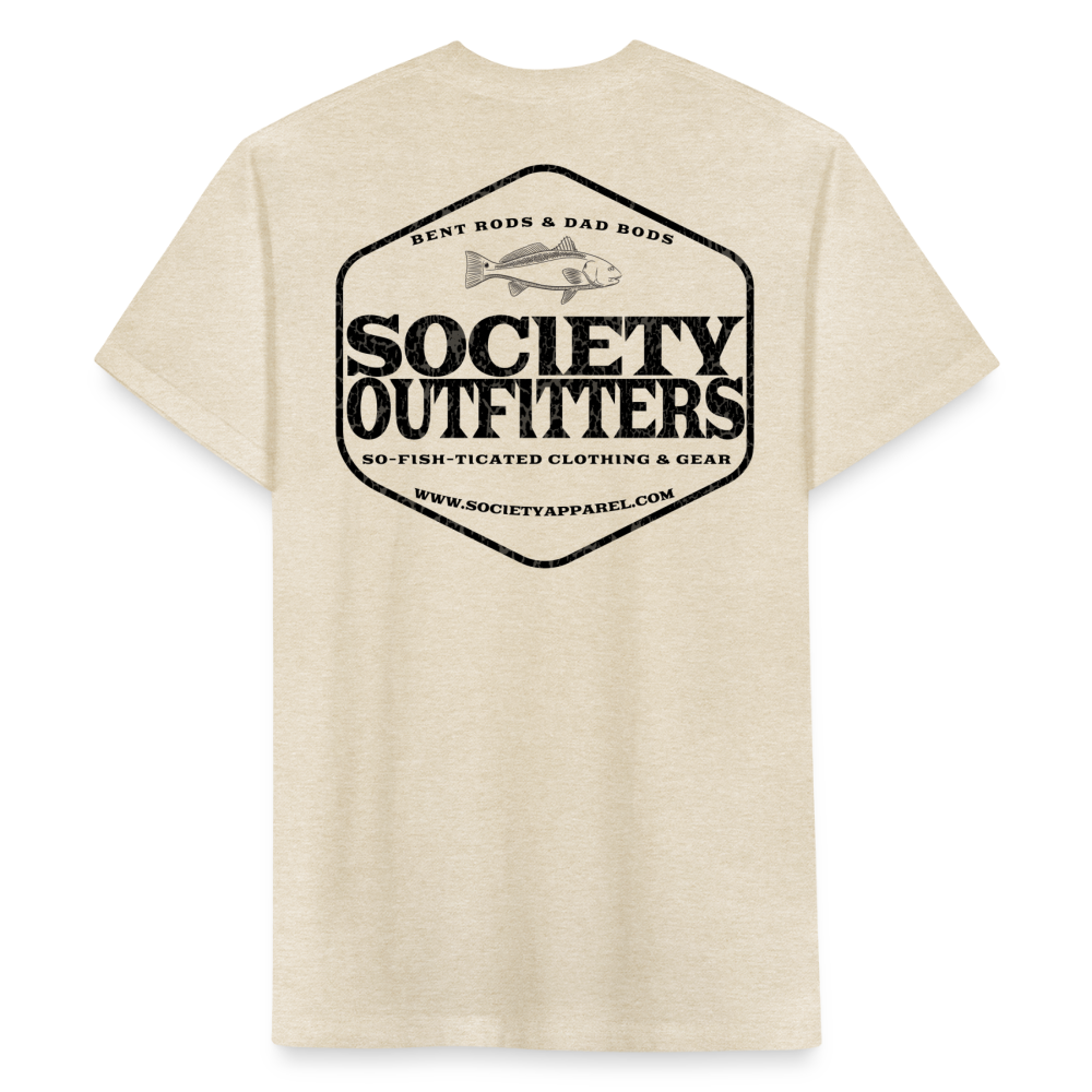 society outfitters • bent rods & dad bods (black) - heather cream