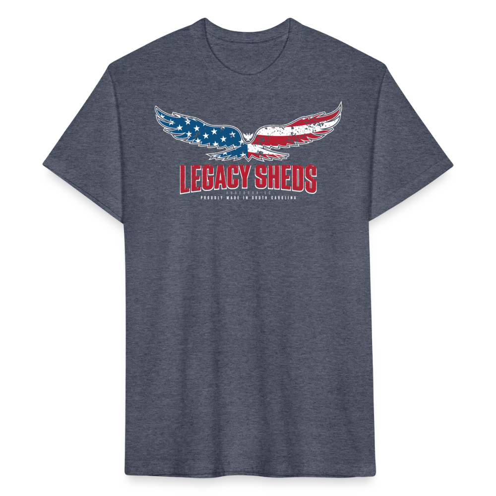 legacy sheds • model 1 ('merica - front only) - heather navy