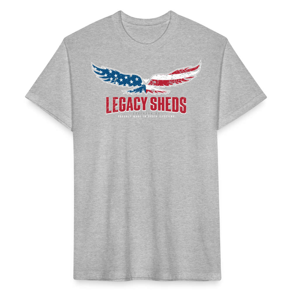 legacy sheds • model 1 ('merica - front only) - heather gray