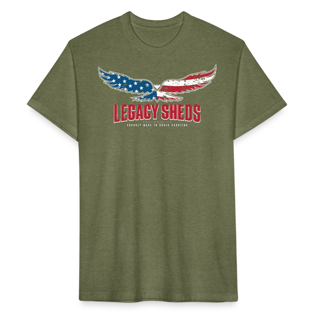 legacy sheds • model 1 ('merica - front only) - heather military green