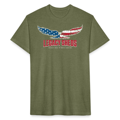 legacy sheds • model 1 ('merica - front only) - heather military green