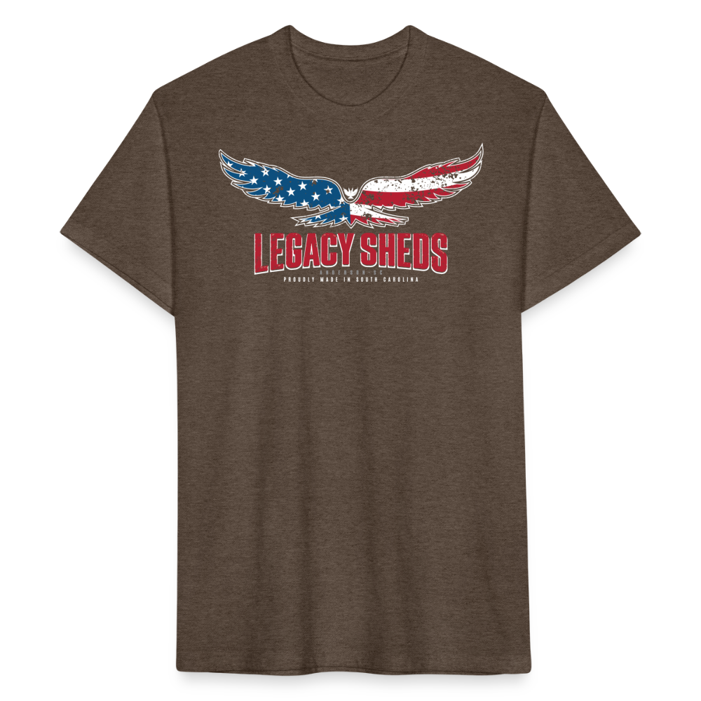 legacy sheds • model 1 ('merica - front only) - heather espresso