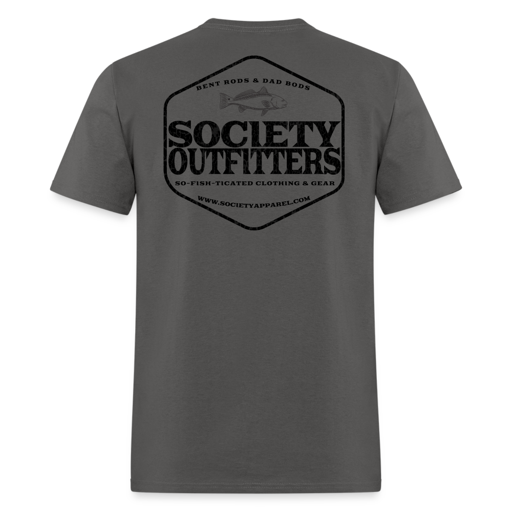 society outfitters • so-fish-ticated - black (100% cotton) - charcoal