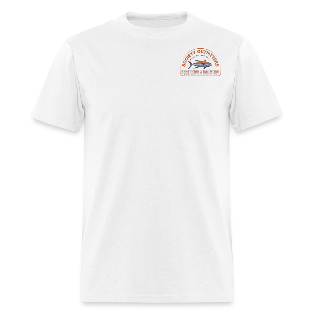 society outfitters • bent rods & dad bods (100% cotton) - white