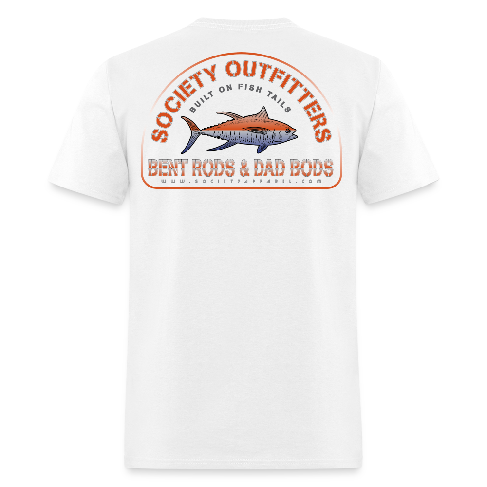 society outfitters • bent rods & dad bods (100% cotton) - white