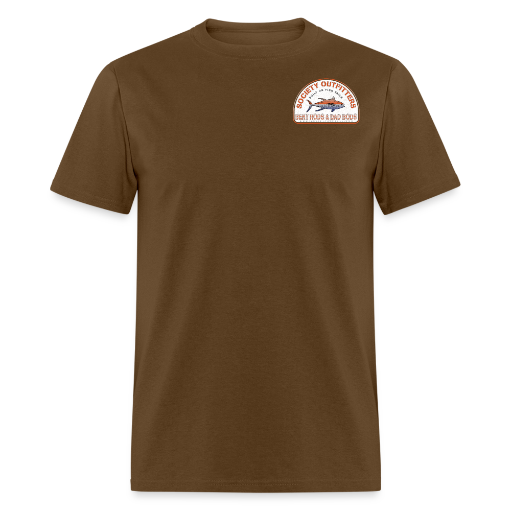 society outfitters • bent rods & dad bods (100% cotton) - brown