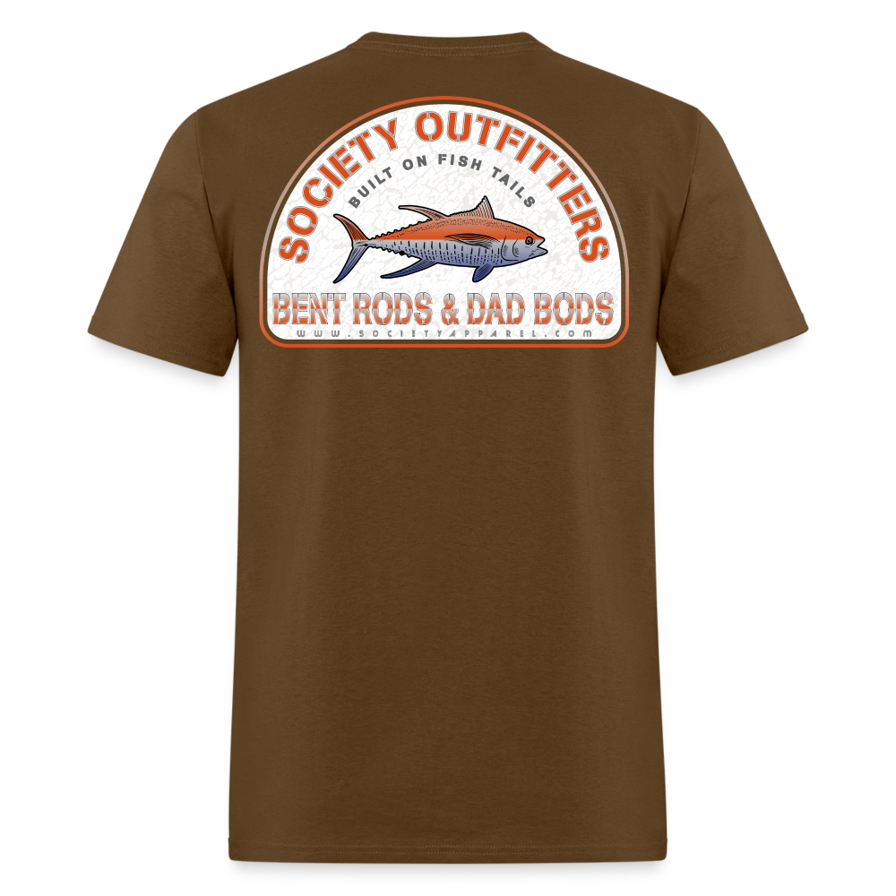 society outfitters • bent rods & dad bods (100% cotton) - brown