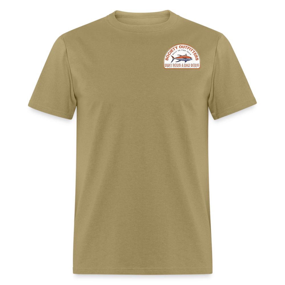 society outfitters • bent rods & dad bods (100% cotton) - khaki