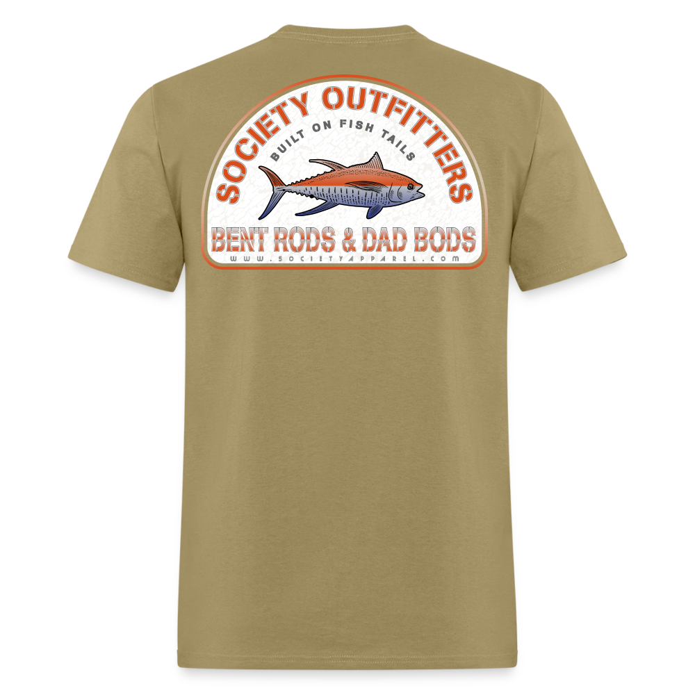 society outfitters • bent rods & dad bods (100% cotton) - khaki