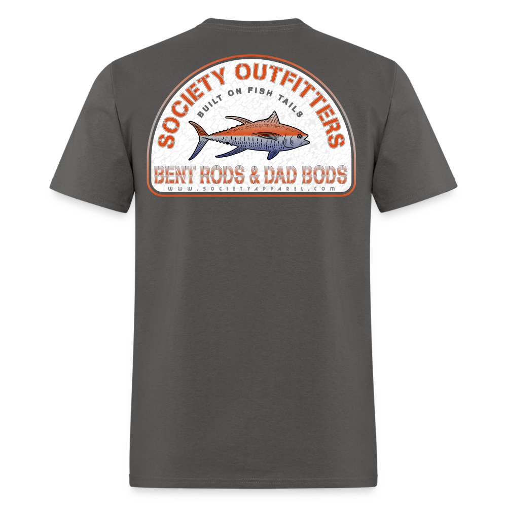 society outfitters • bent rods & dad bods (100% cotton) - charcoal