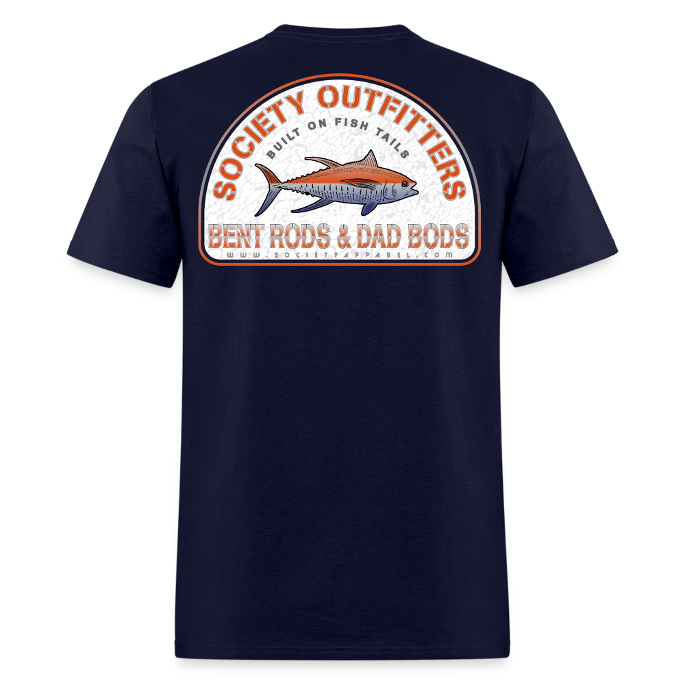 society outfitters • bent rods & dad bods (100% cotton) - navy