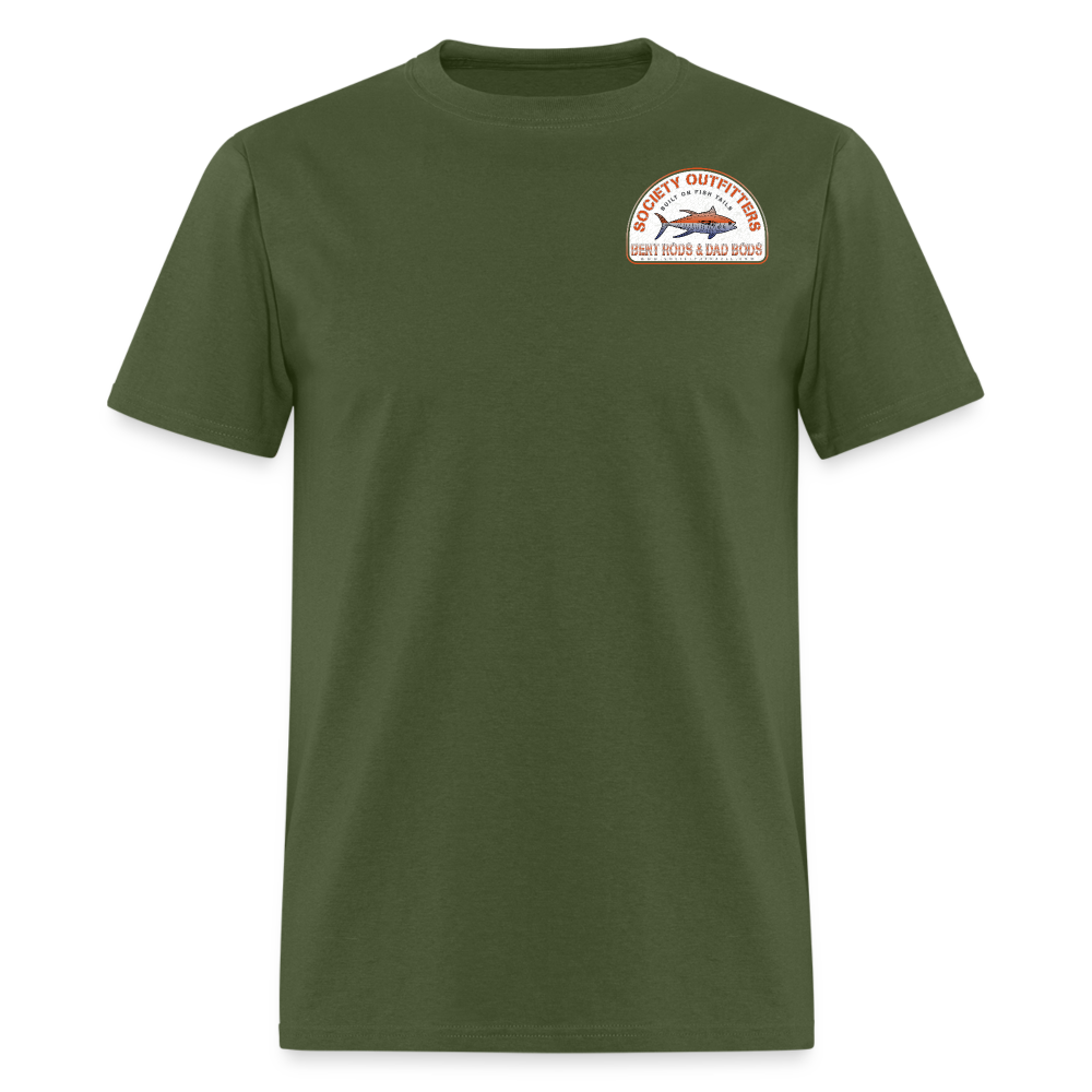 society outfitters • bent rods & dad bods (100% cotton) - military green