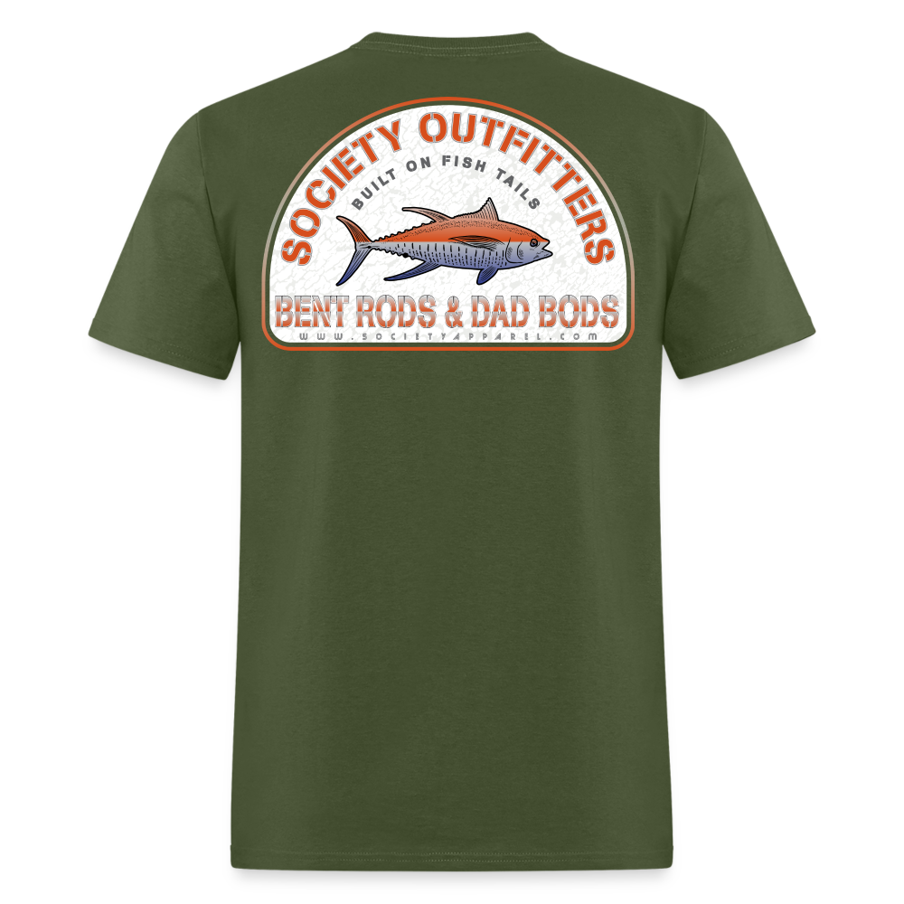 society outfitters • bent rods & dad bods (100% cotton) - military green