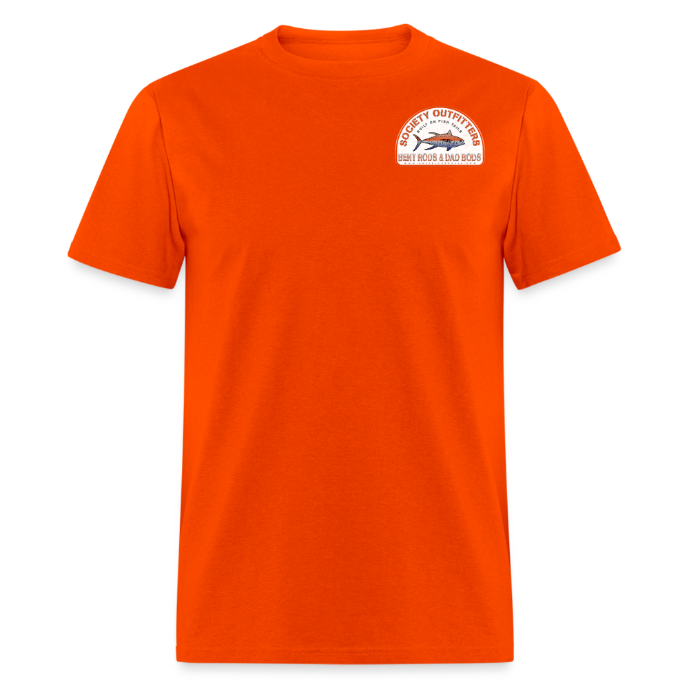 society outfitters • bent rods & dad bods (100% cotton) - orange