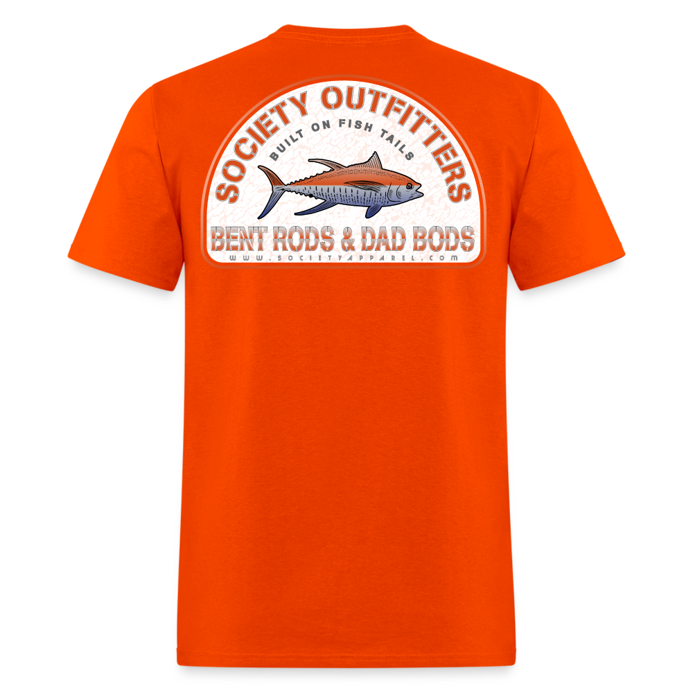 society outfitters • bent rods & dad bods (100% cotton) - orange