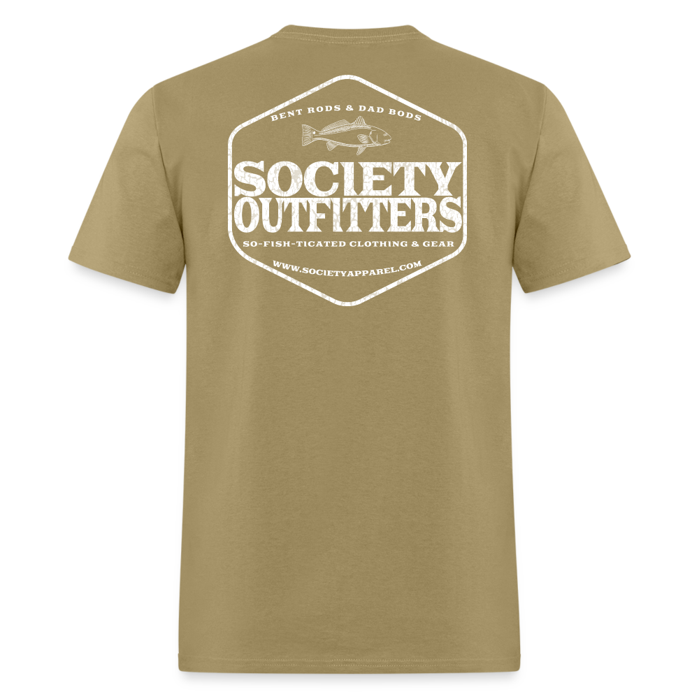 society outfitters • so-fish-ticated - white (100% cotton) - khaki