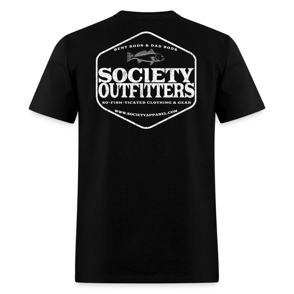 society outfitters • so-fish-ticated - white (100% cotton) - black