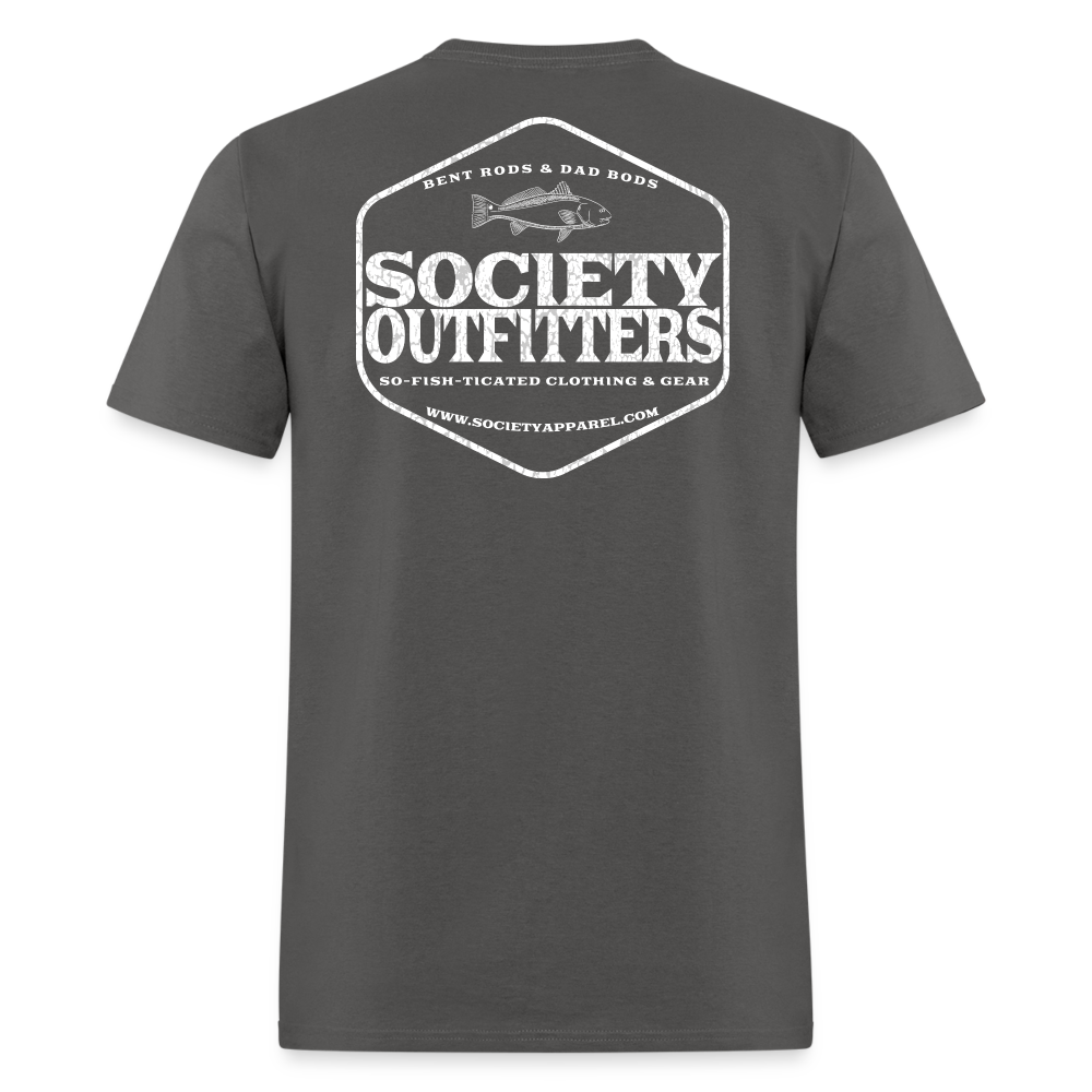 society outfitters • so-fish-ticated - white (100% cotton) - charcoal