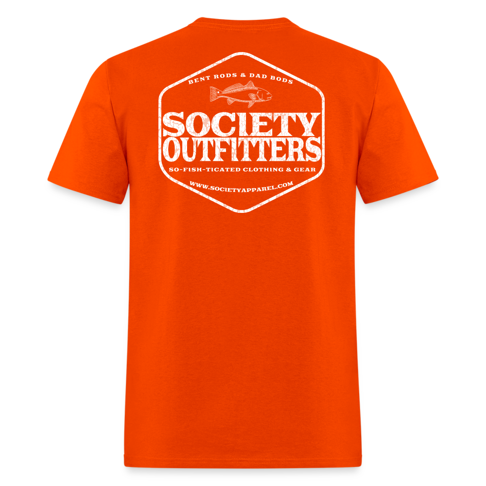society outfitters • so-fish-ticated - white (100% cotton) - orange