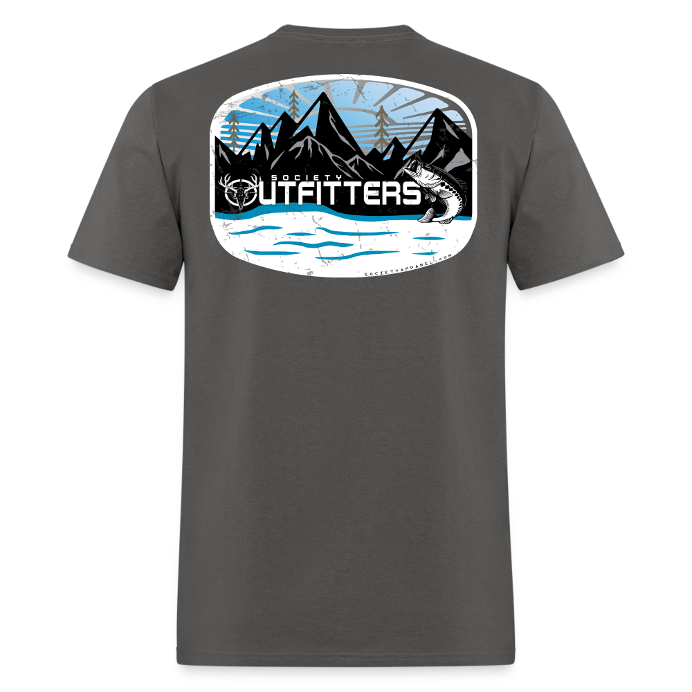society outfitters • river & stream (100% cotton) - charcoal