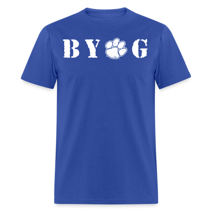 clemson • byog (100% cotton) - royal blue