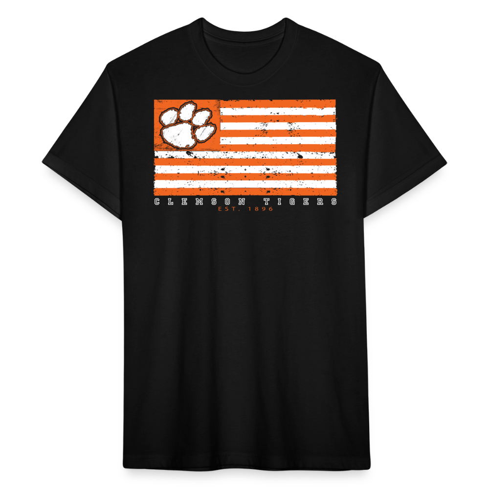 clemson • tiger flag w/back branding - black