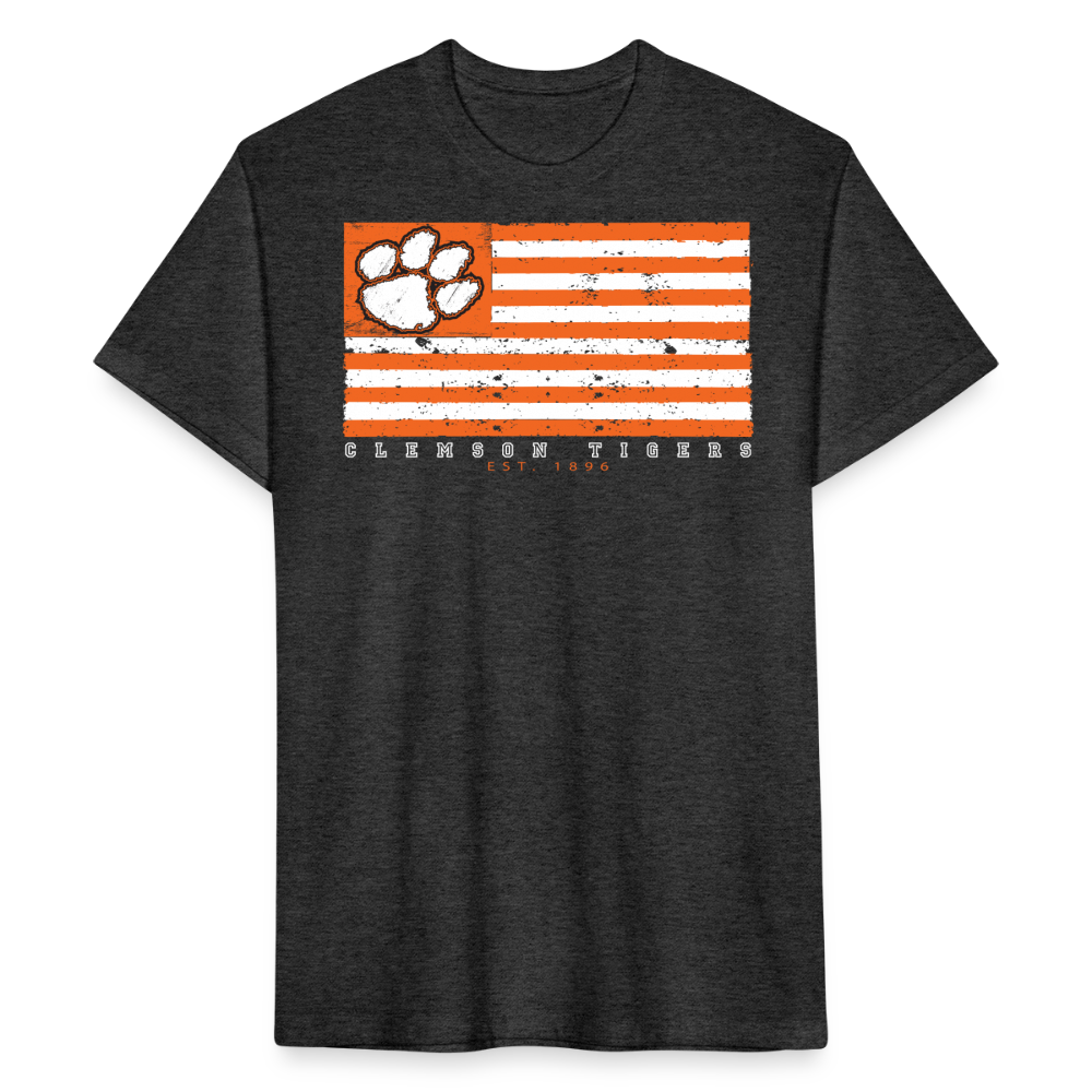 clemson • tiger flag w/back branding - heather black