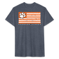 clemson • tiger flag w/back branding - heather navy