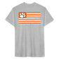 clemson • tiger flag w/back branding - heather gray