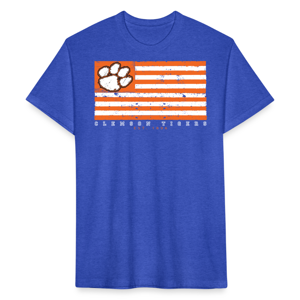 clemson • tiger flag w/back branding - heather royal