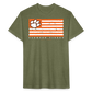 clemson • tiger flag w/back branding - heather military green