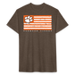 clemson • tiger flag w/back branding - heather espresso