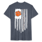 clemson • tiger flag vertical w/branding (white) - heather navy