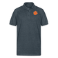 clemson • orange paw polo (50/50 cotton-poly) - deep heather