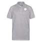 clemson • white paw polo (50/50 cotton-poly) - heather gray