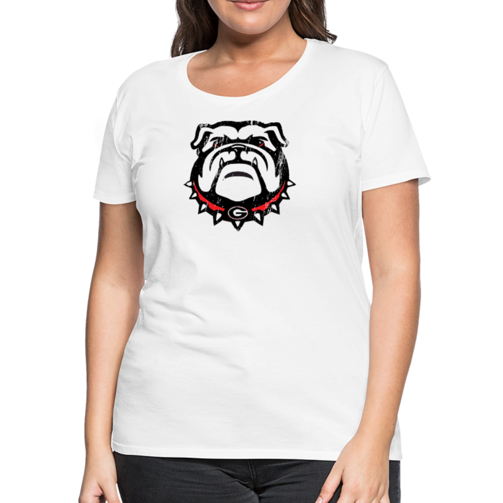 georgia • ladies dawg head - white